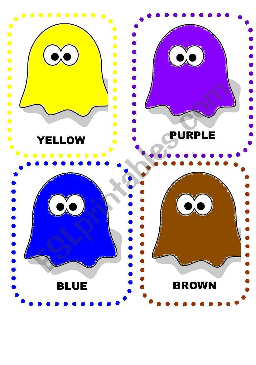 Colours Flashcards worksheet