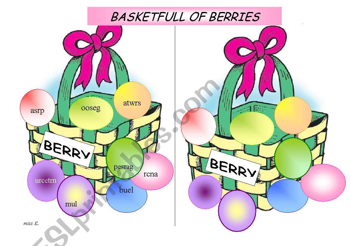 Basketfull of Berries (B& W version included)