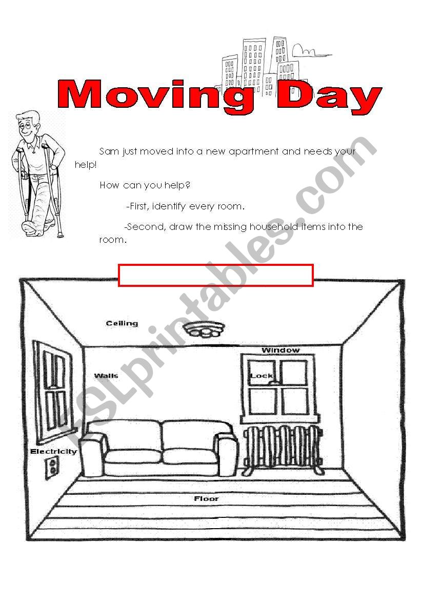 Moving Day: household items/rooms/vocabulary