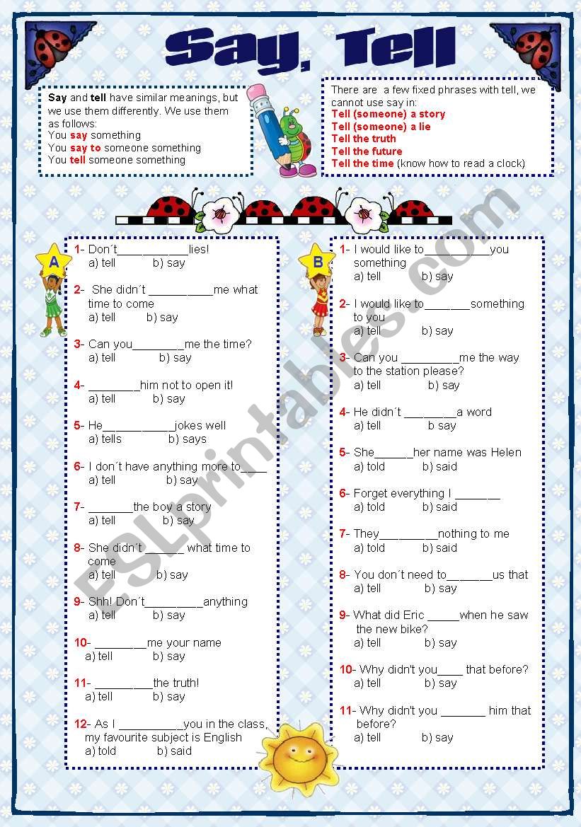 say-tell-esl-worksheet-by-malvarosa