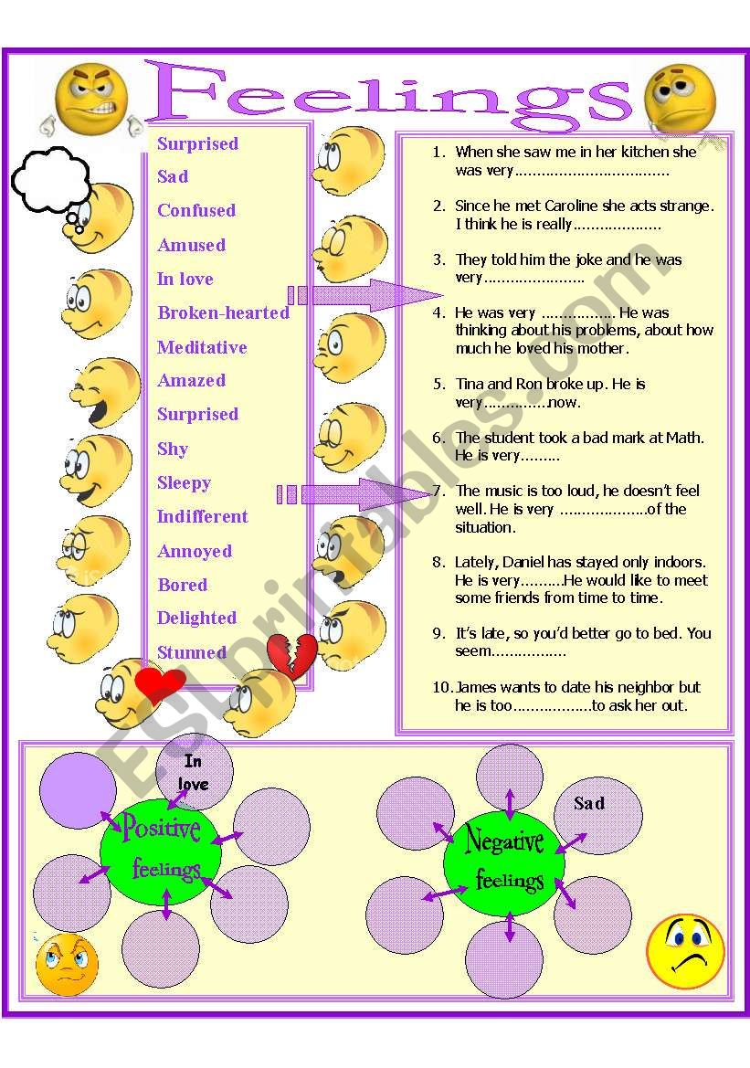 Feelings  worksheet