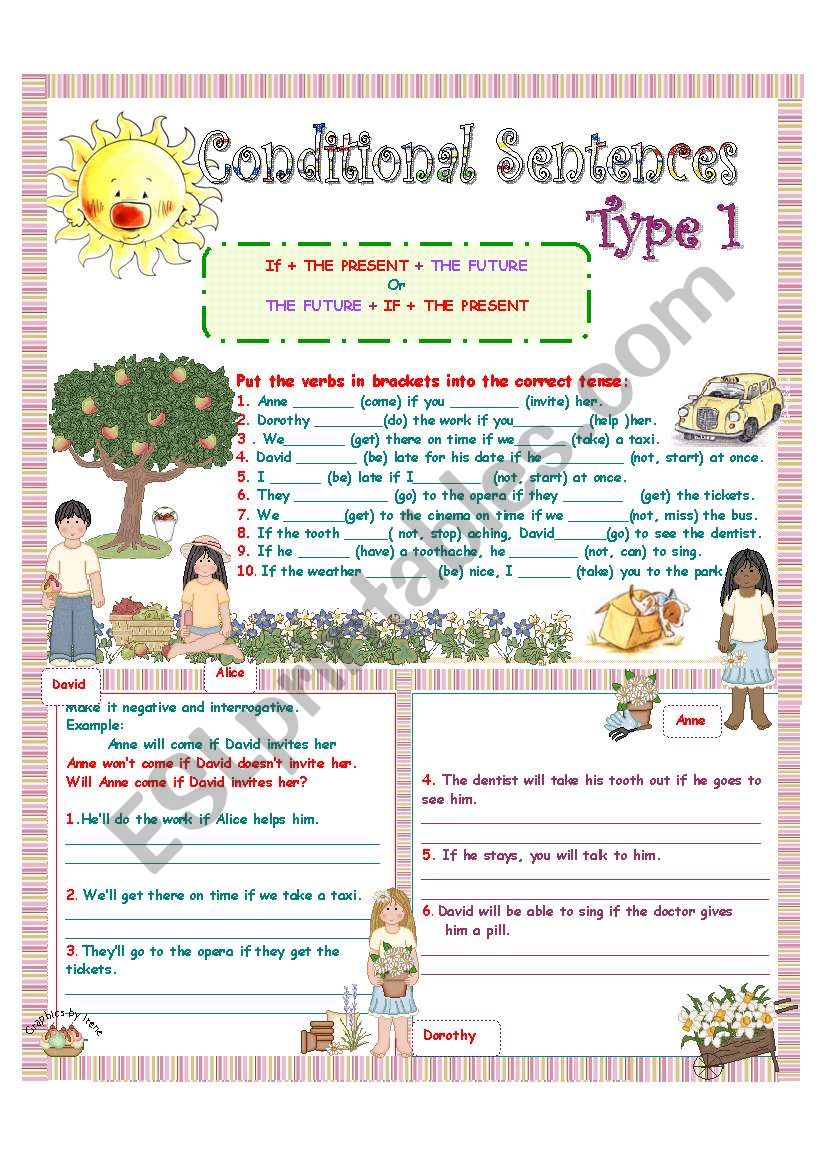 CONDITIONAL SENTENCES (TYPE 1) 1/4 