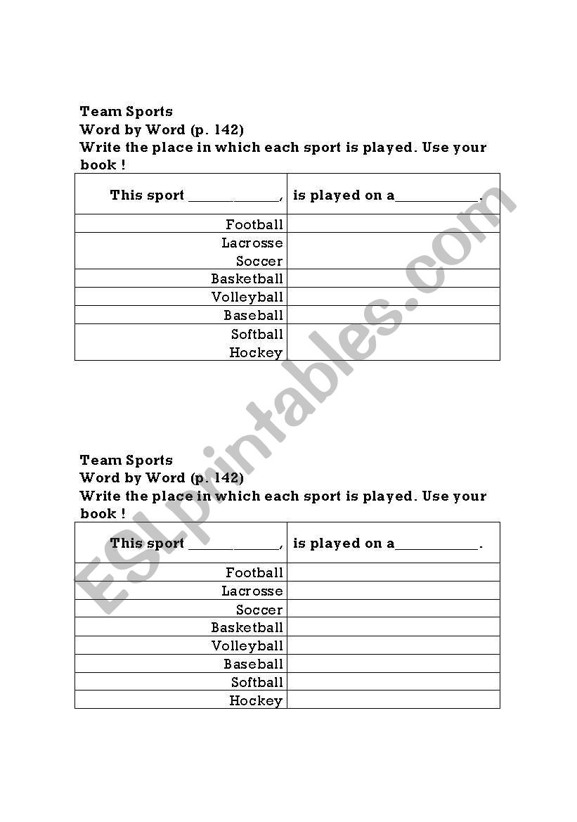 handouts! worksheet