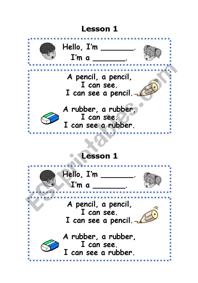 stationery worksheet