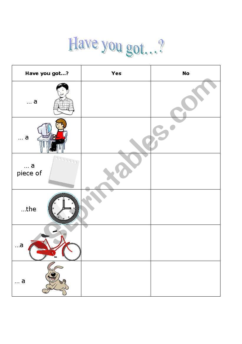 Have You Got... Student Survey