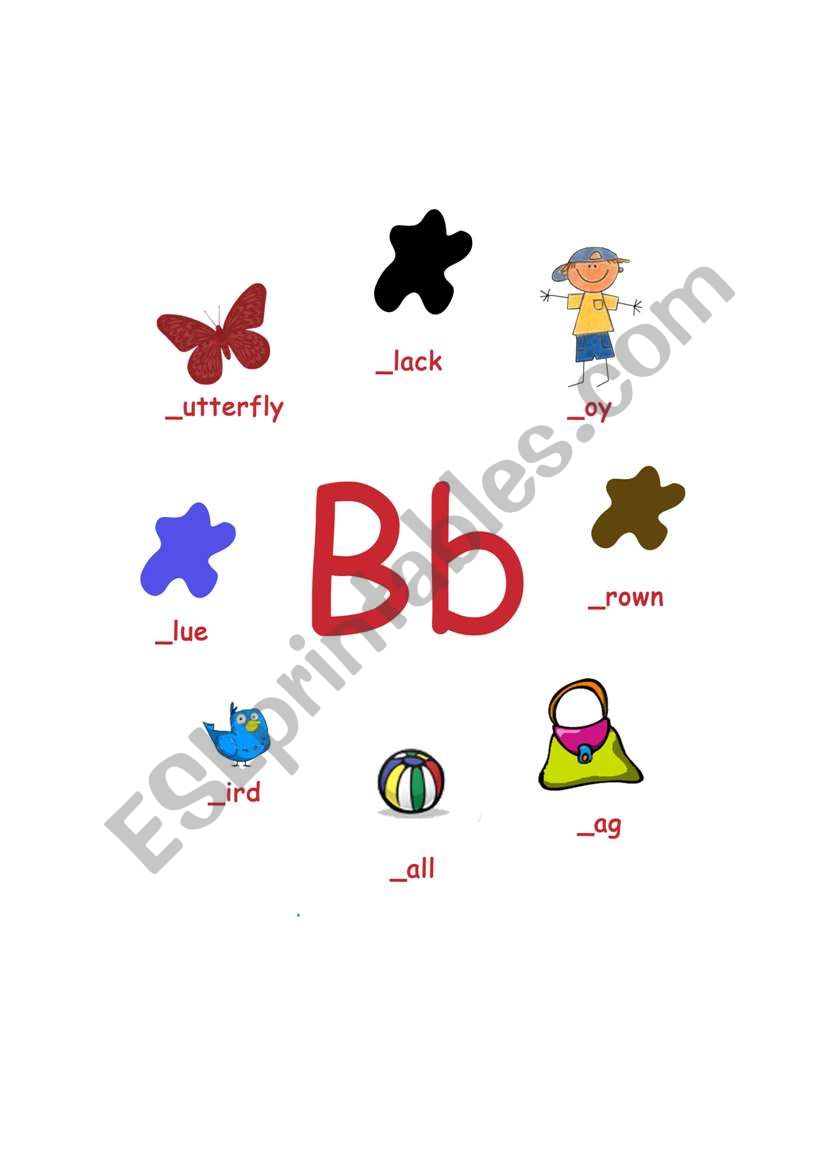 letter B worksheet