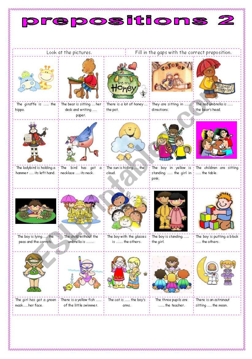 PREPOSITIONS 2 worksheet