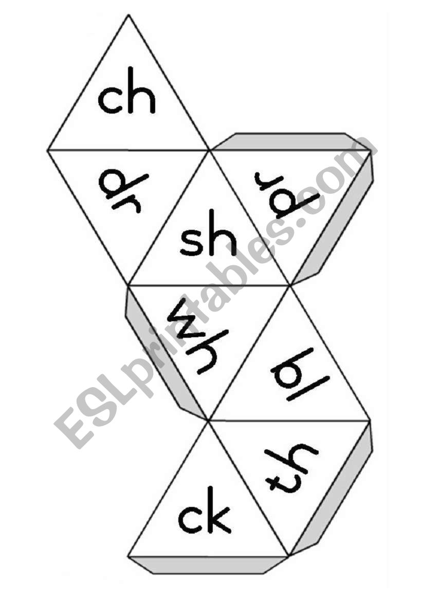 8 sided Dice with sounds worksheet