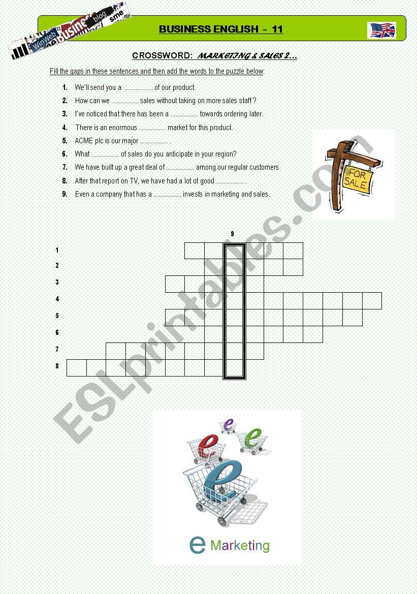 Business English 11 - Crossword
