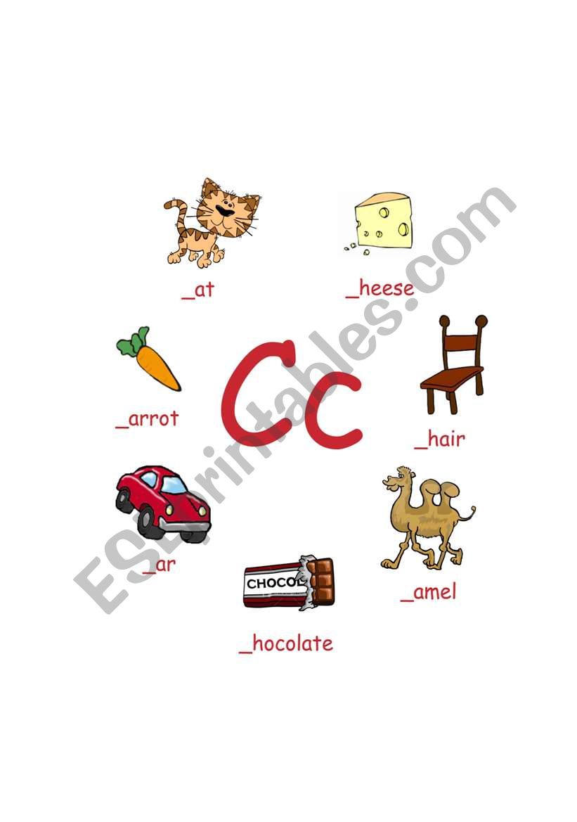 letter C worksheet