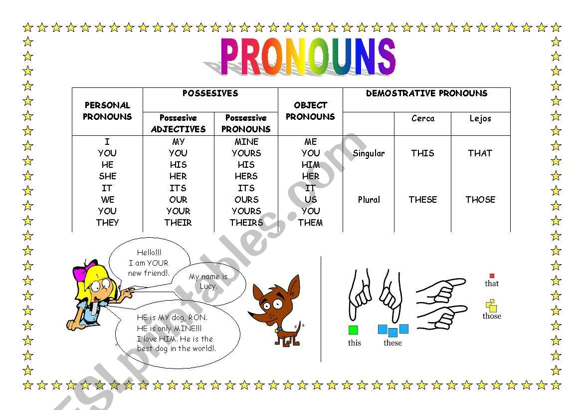 Pronouns  worksheet