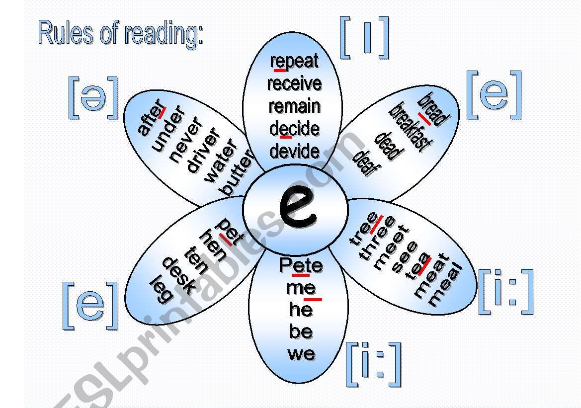 Rules of reading 3 worksheet