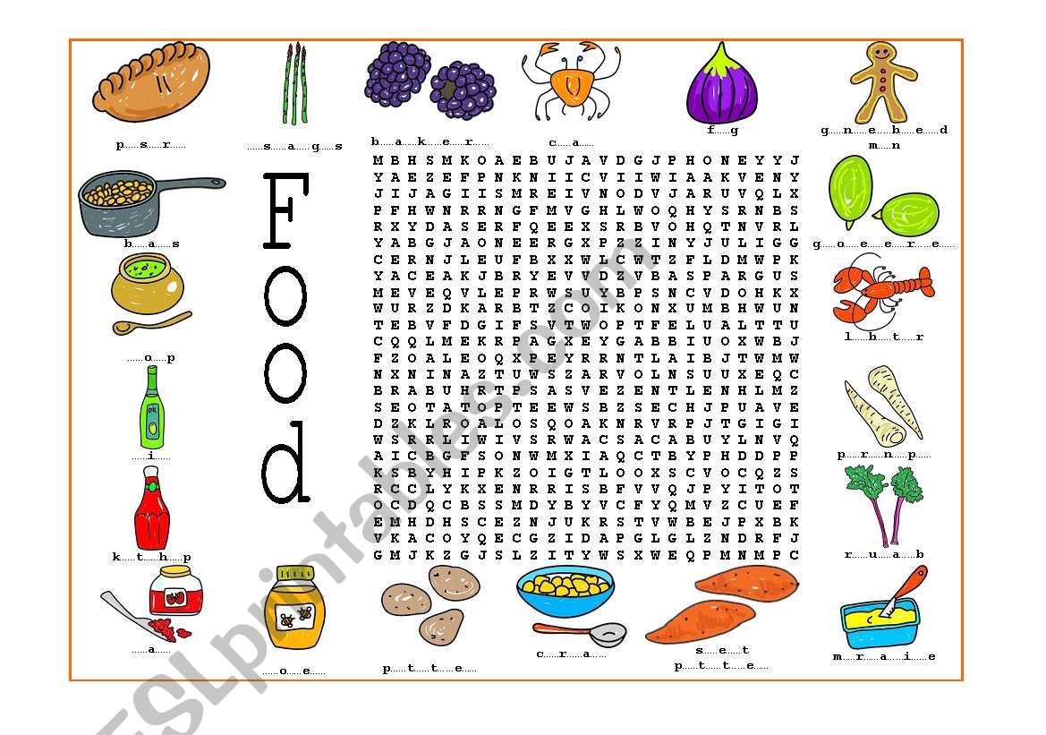 Food worksheet