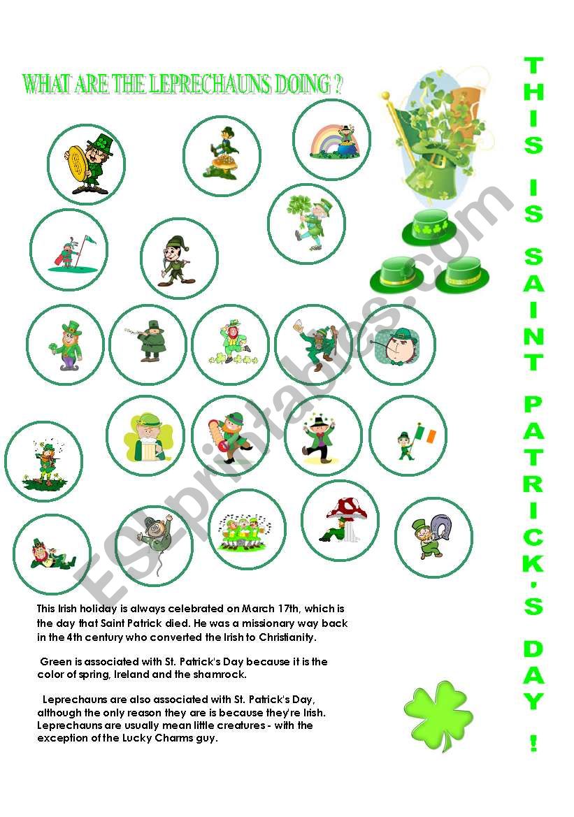 SAINT PATRICKS DAY worksheet