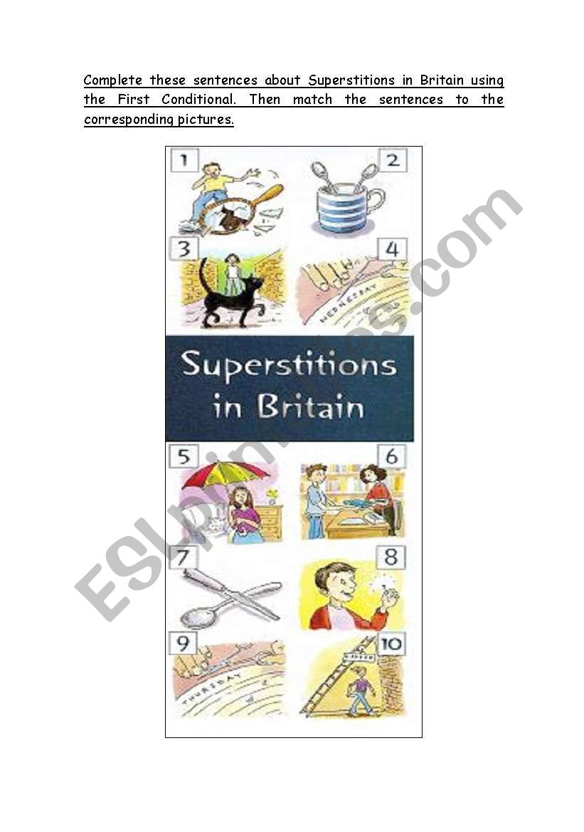 First Conditional & Superstitions in Britain