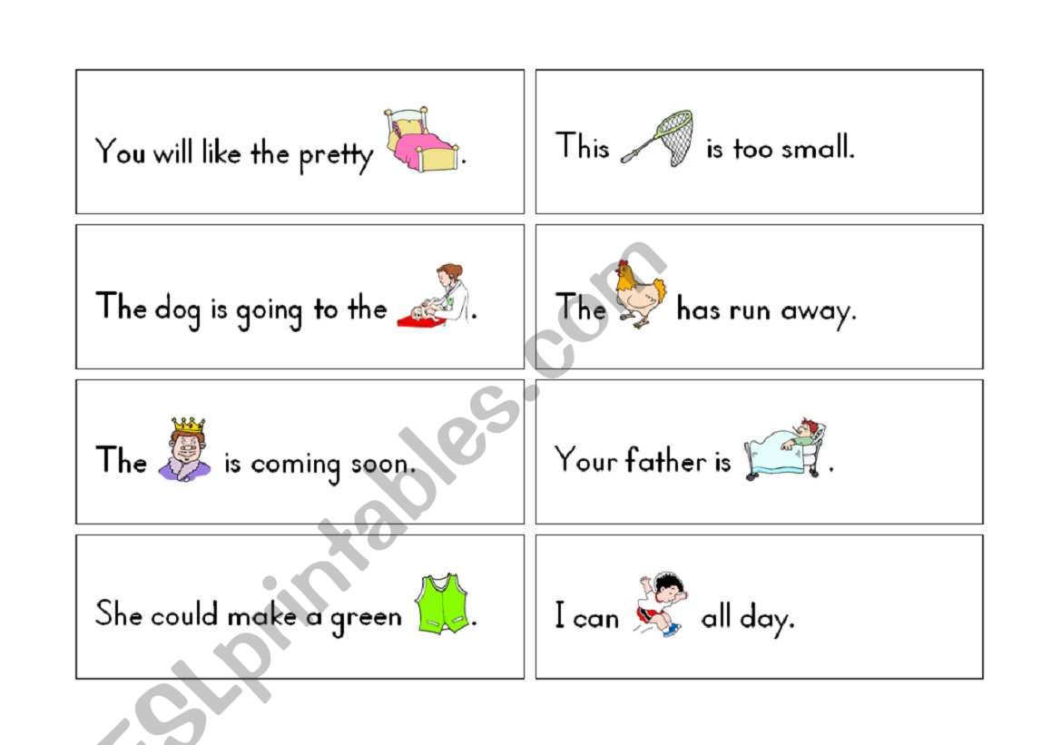 REBUS SHORT VOWEL learning cards pages 3-4 of 4