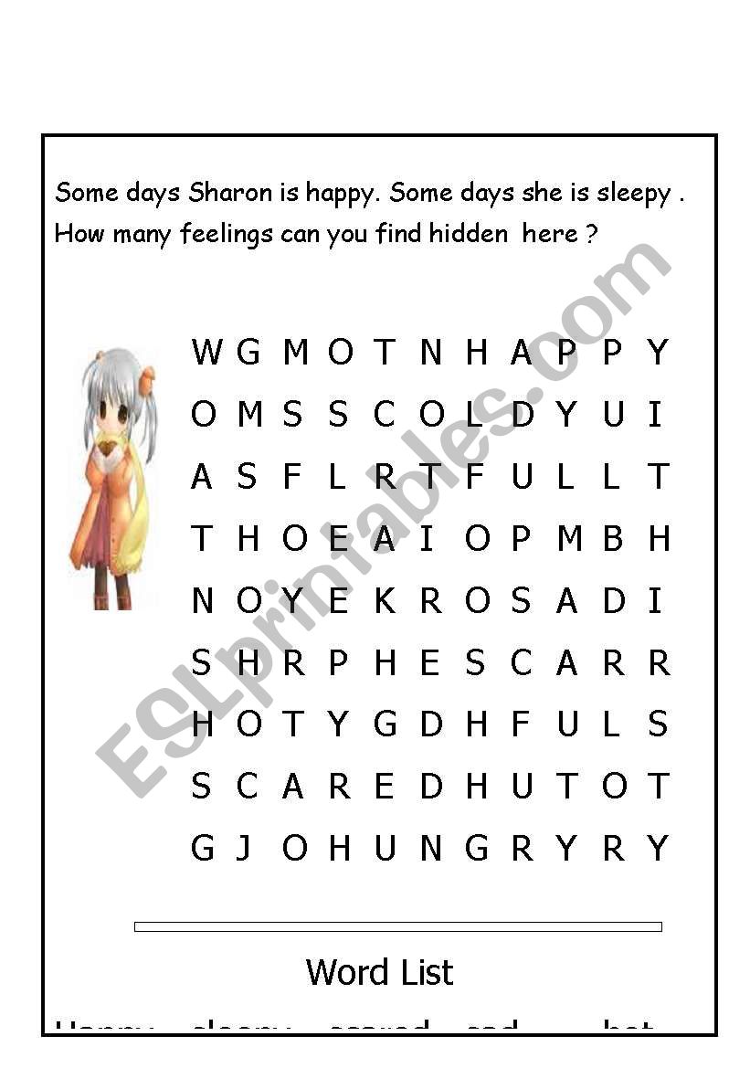 feelings worksheet