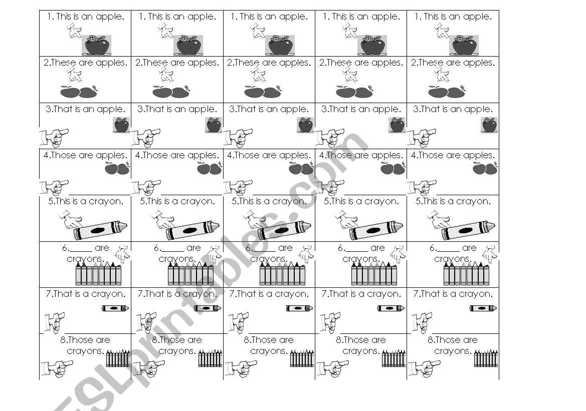 This and that exercises worksheet