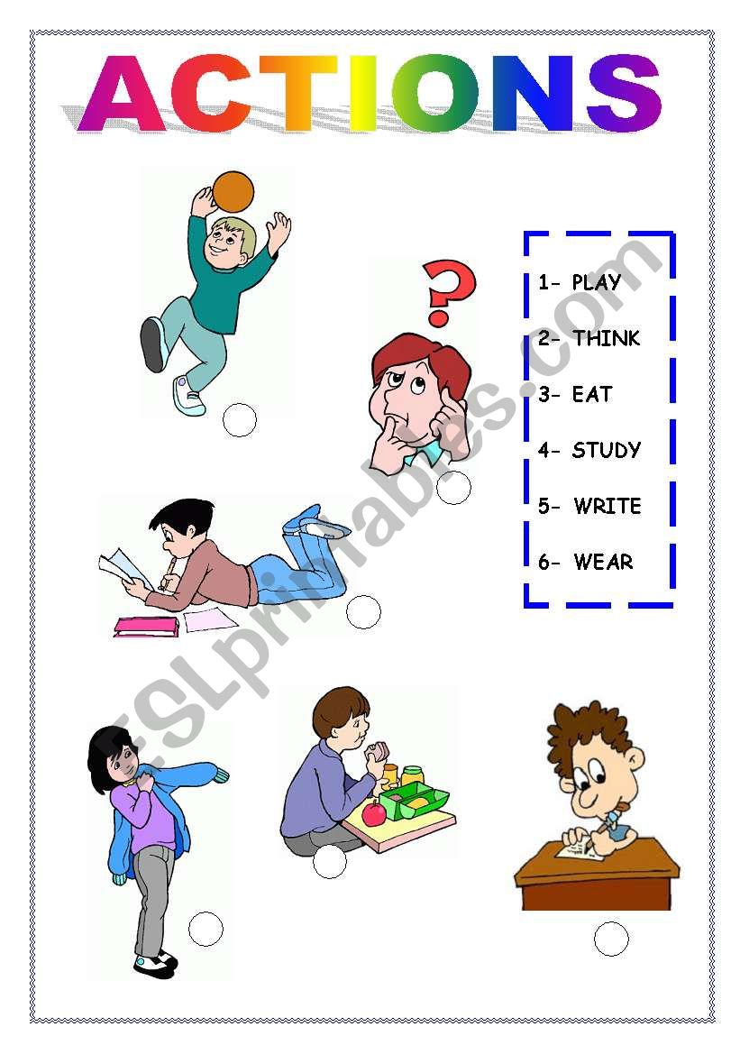 ACTIONS worksheet