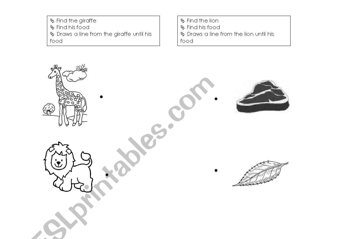 Wild animals worksheet