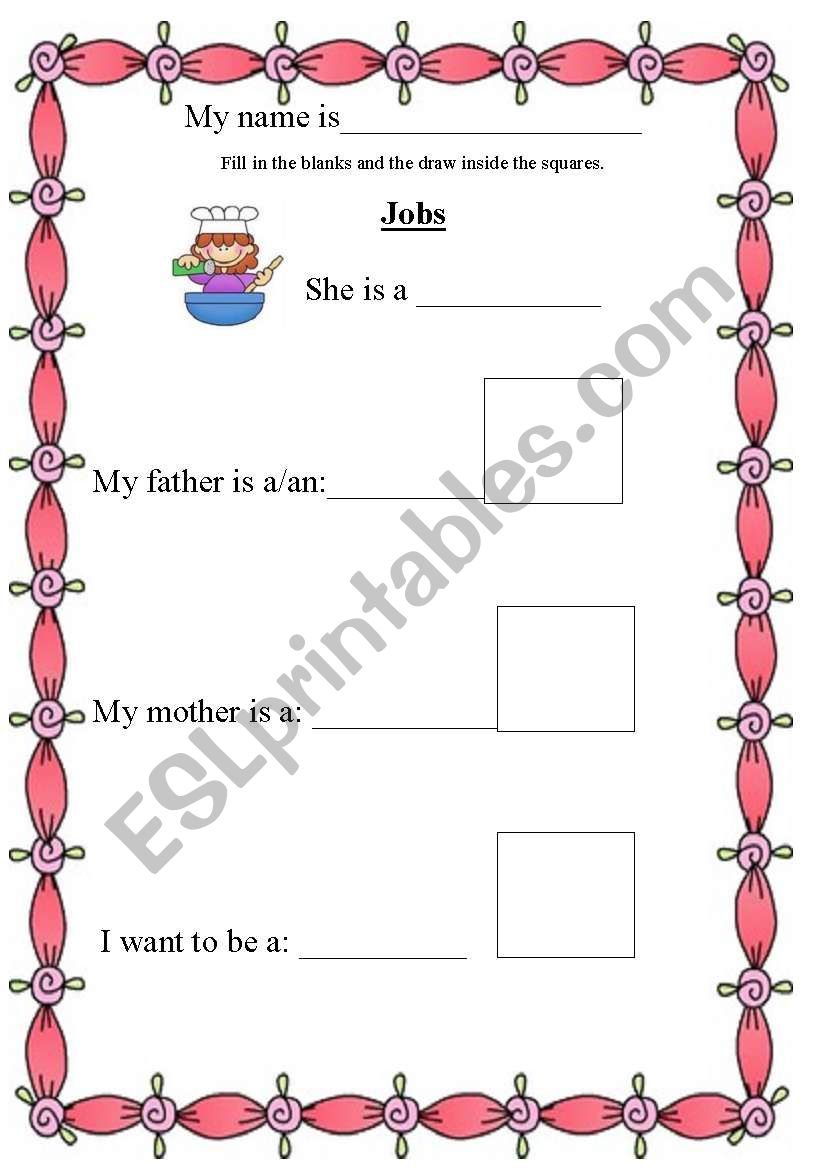 Jobs worksheet