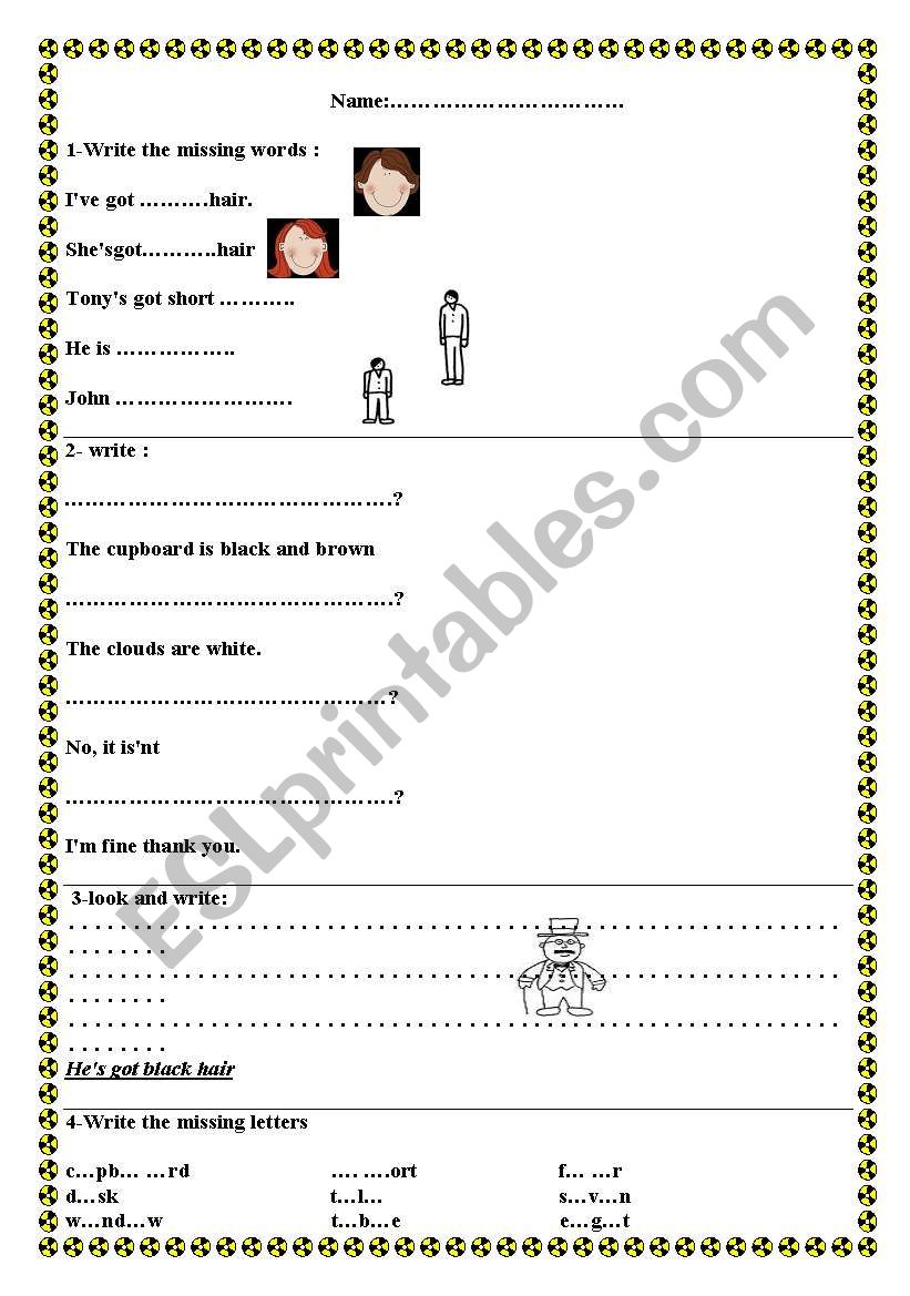 my friends worksheet