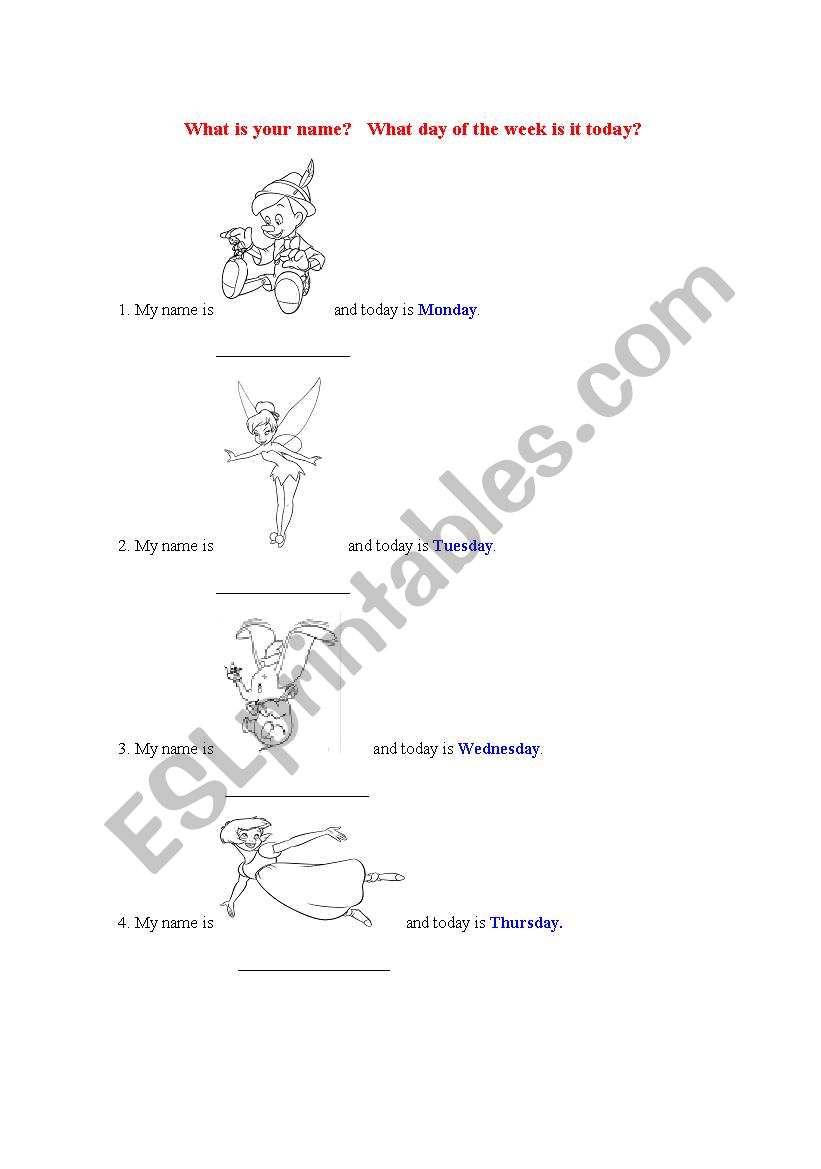 Comics worksheet