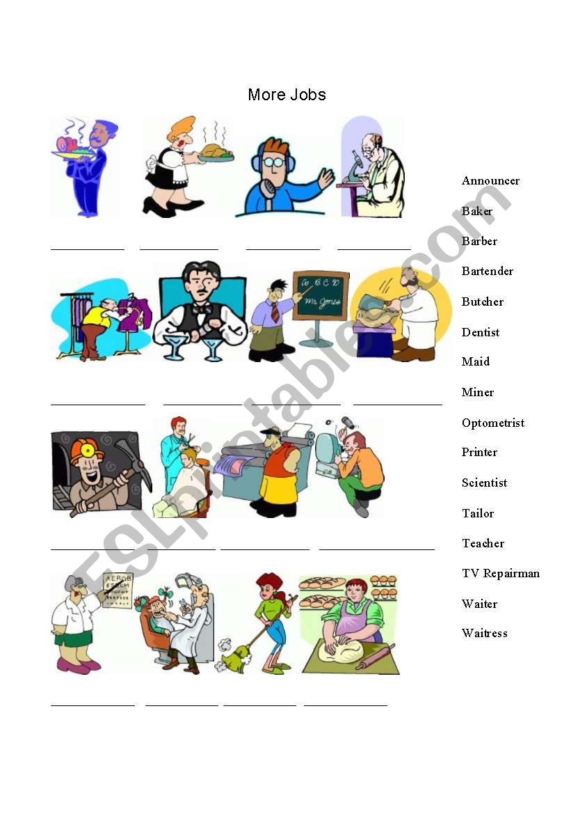Jobs 2 worksheet