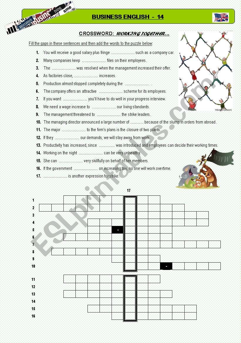 Business English 14 - Crossword