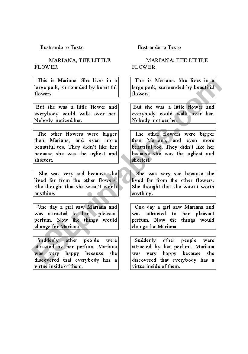 The little flower worksheet
