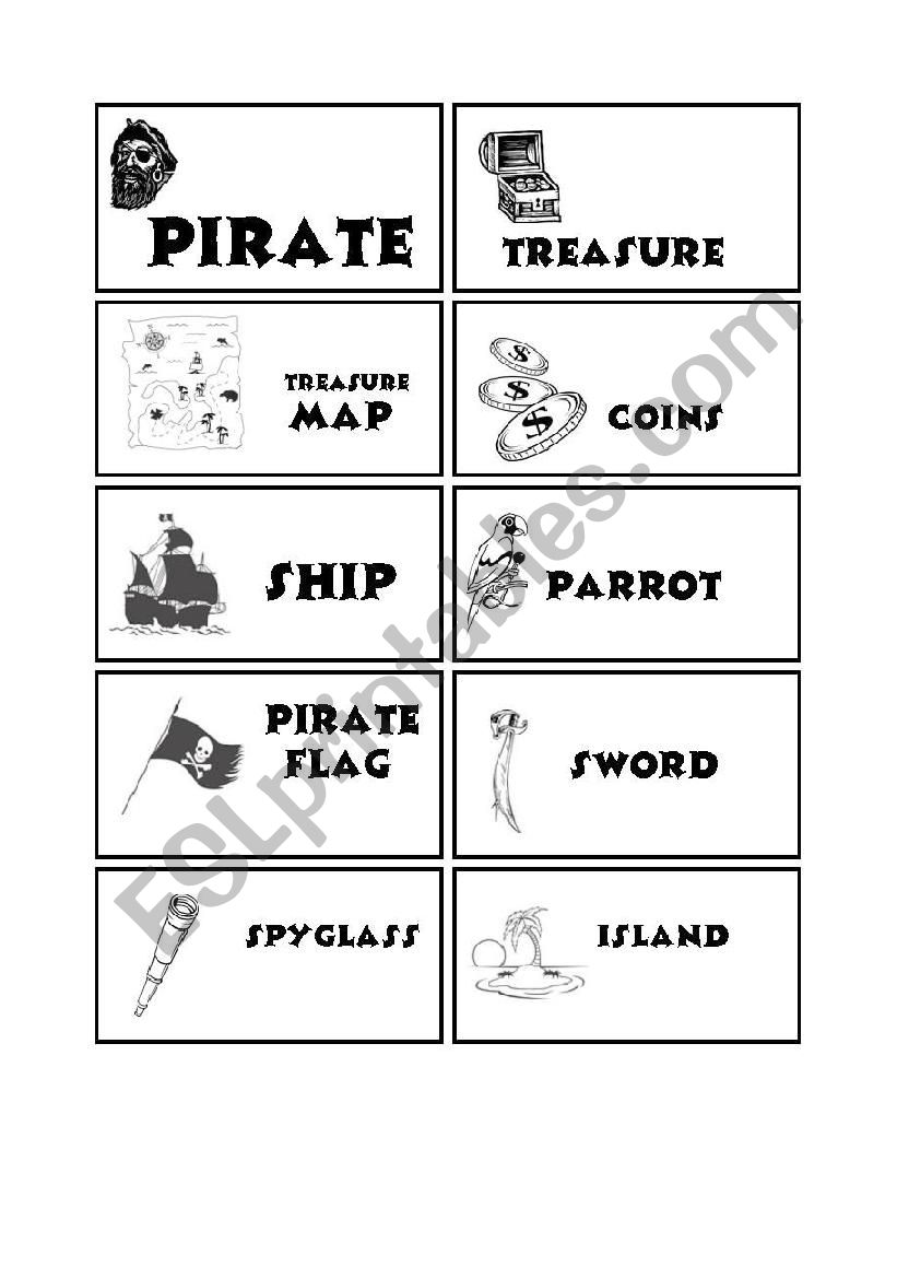 PIRATES worksheet