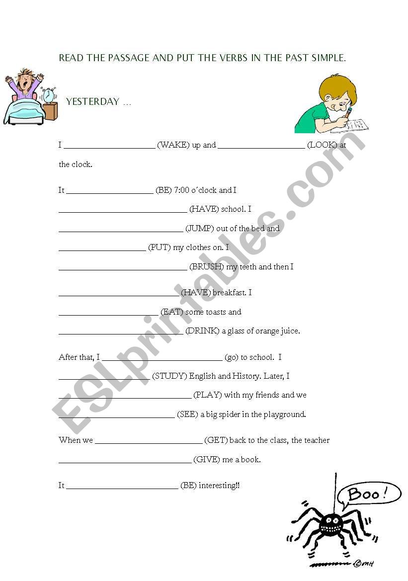 Past Simple worksheet