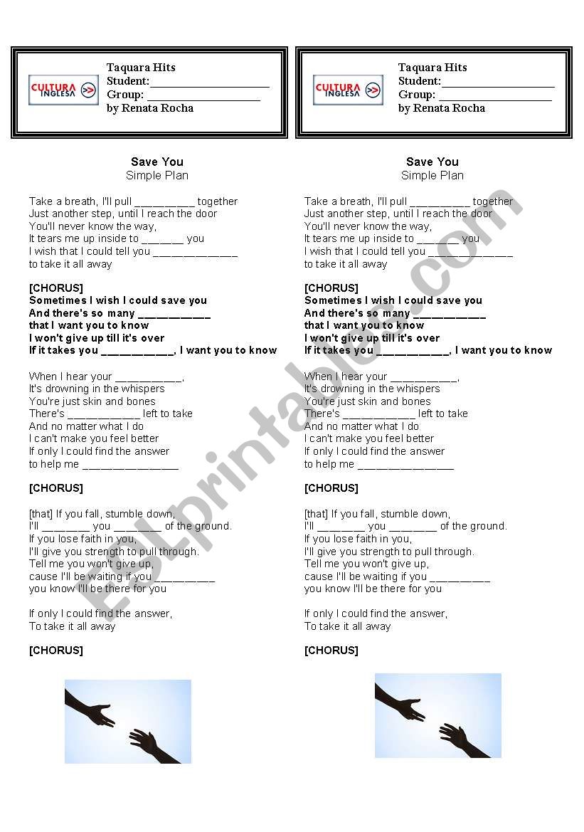 Save You - simple plan worksheet