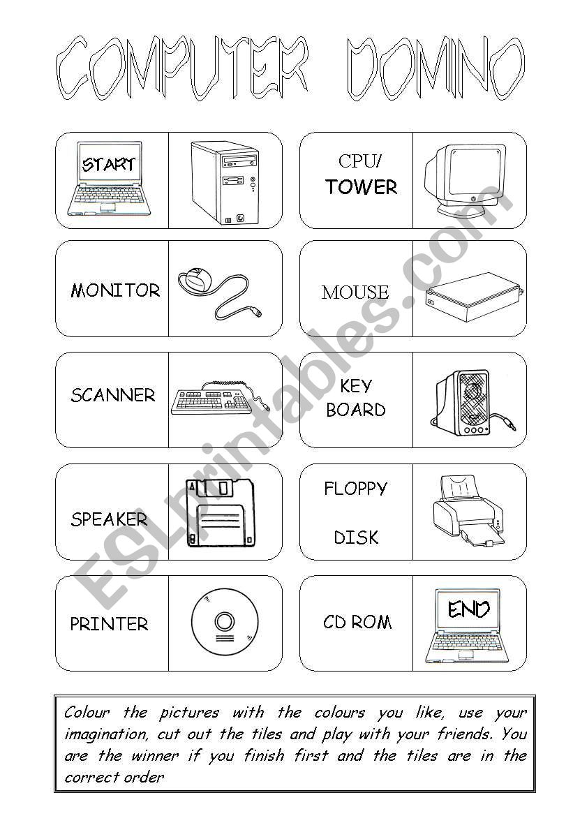 Computer Domino worksheet