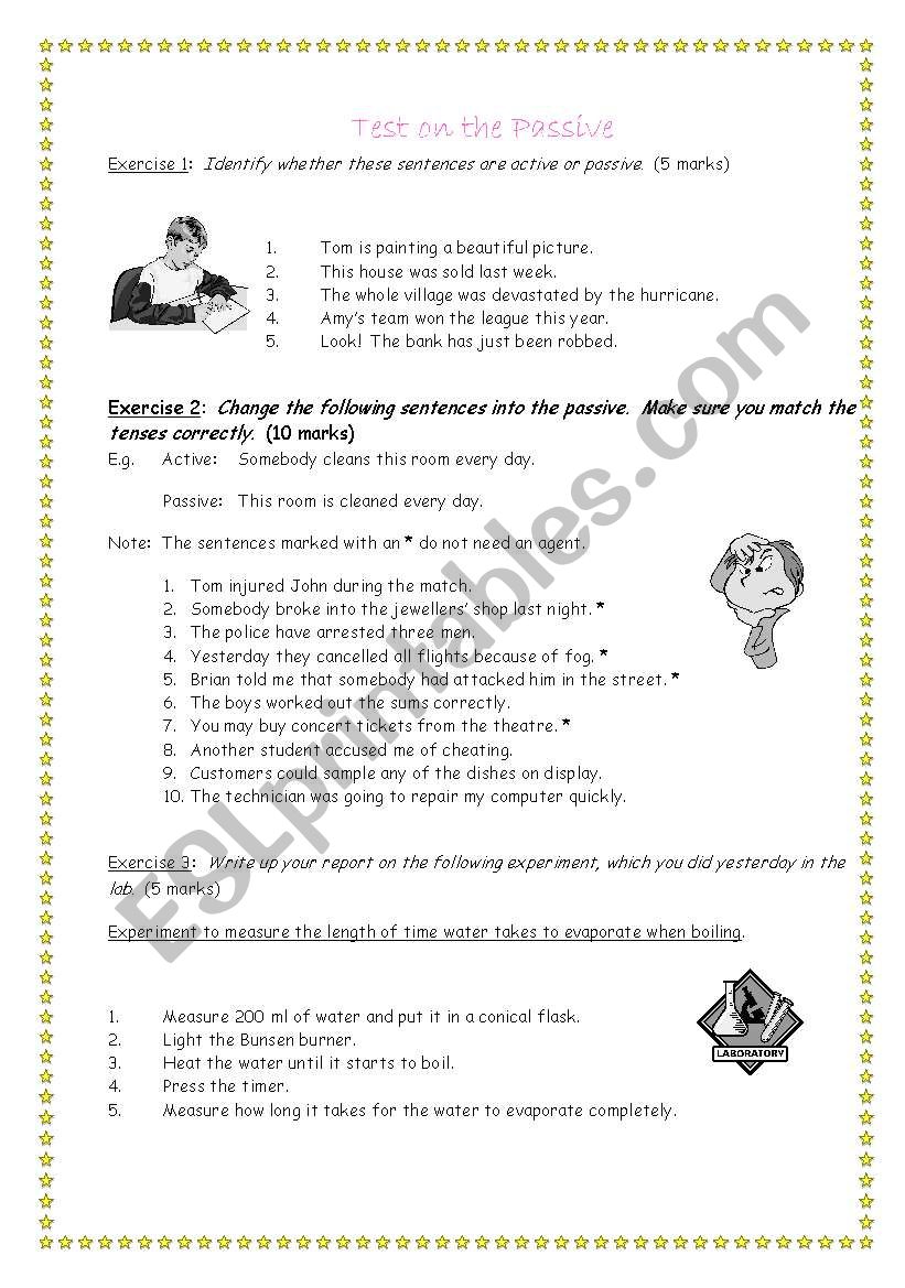 Passive worksheet