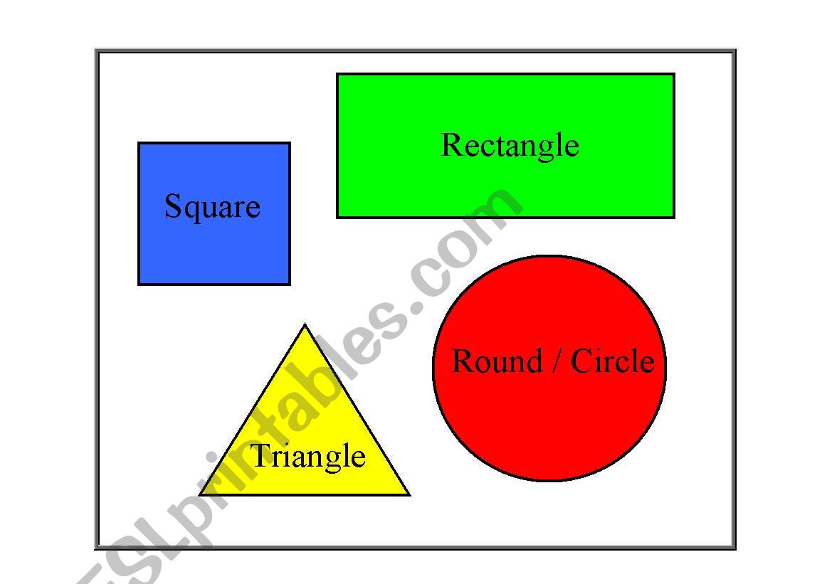 Shape and Color (Mix & Match) worksheet