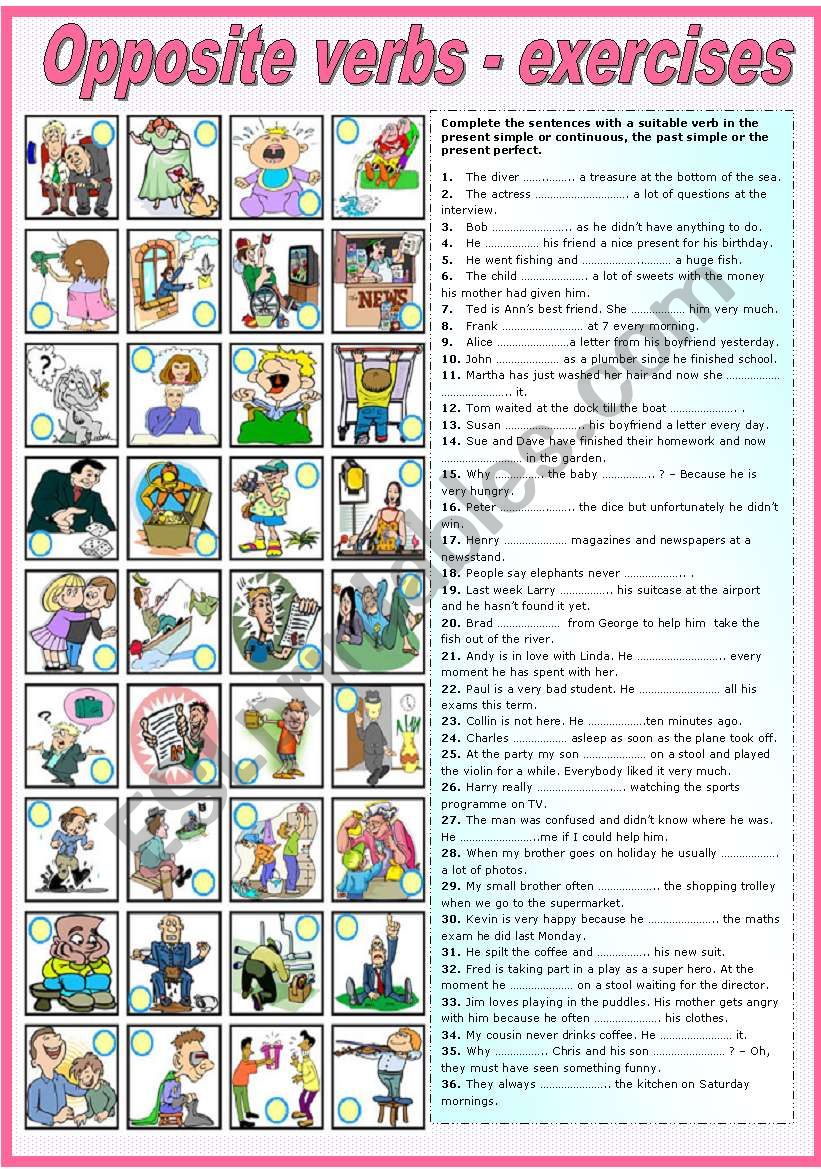 Keys to exercises. English verbs opposites. Opposite verbs в английском языке. Verbs opposites exercises. Opposite verbs for Kids.