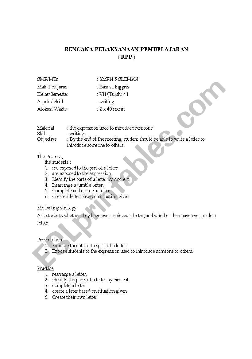 english-worksheets-lesson-plan-for-teaching-writting-a-letter