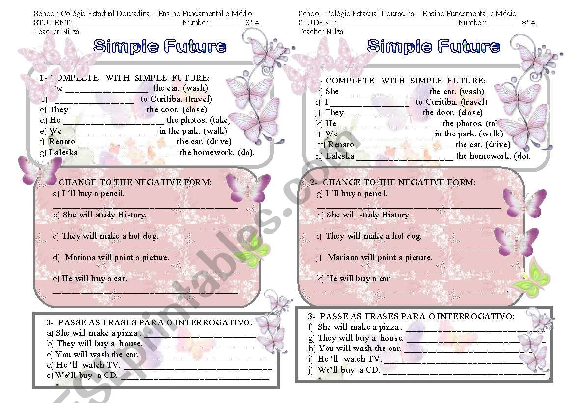 Future worksheet