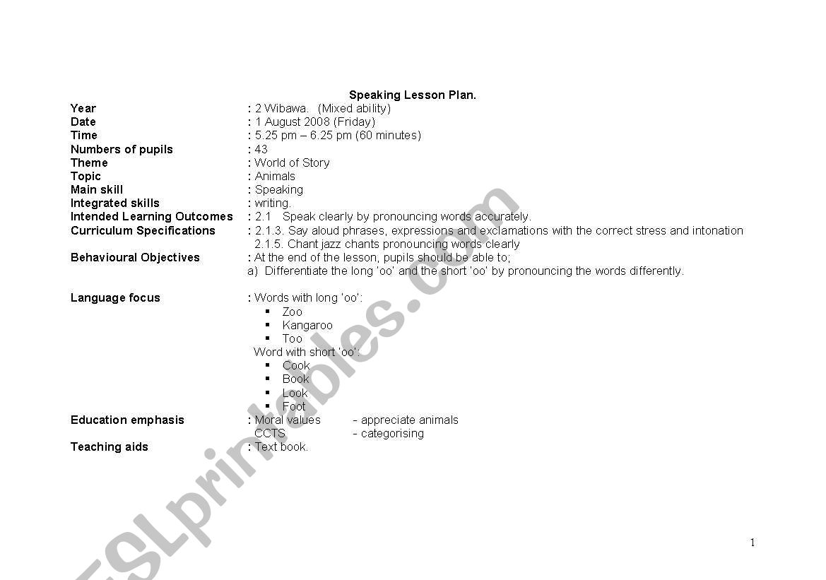 jazz chants worksheet