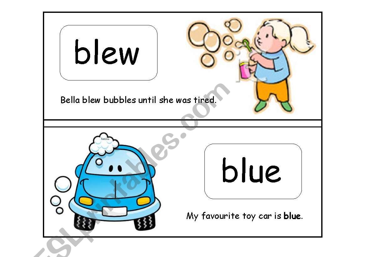 Homonyms flashcards worksheet