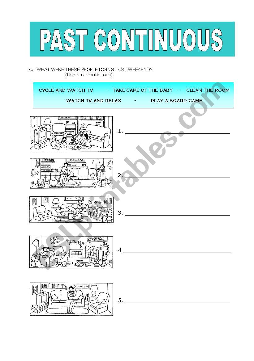 Past Continuous worksheet