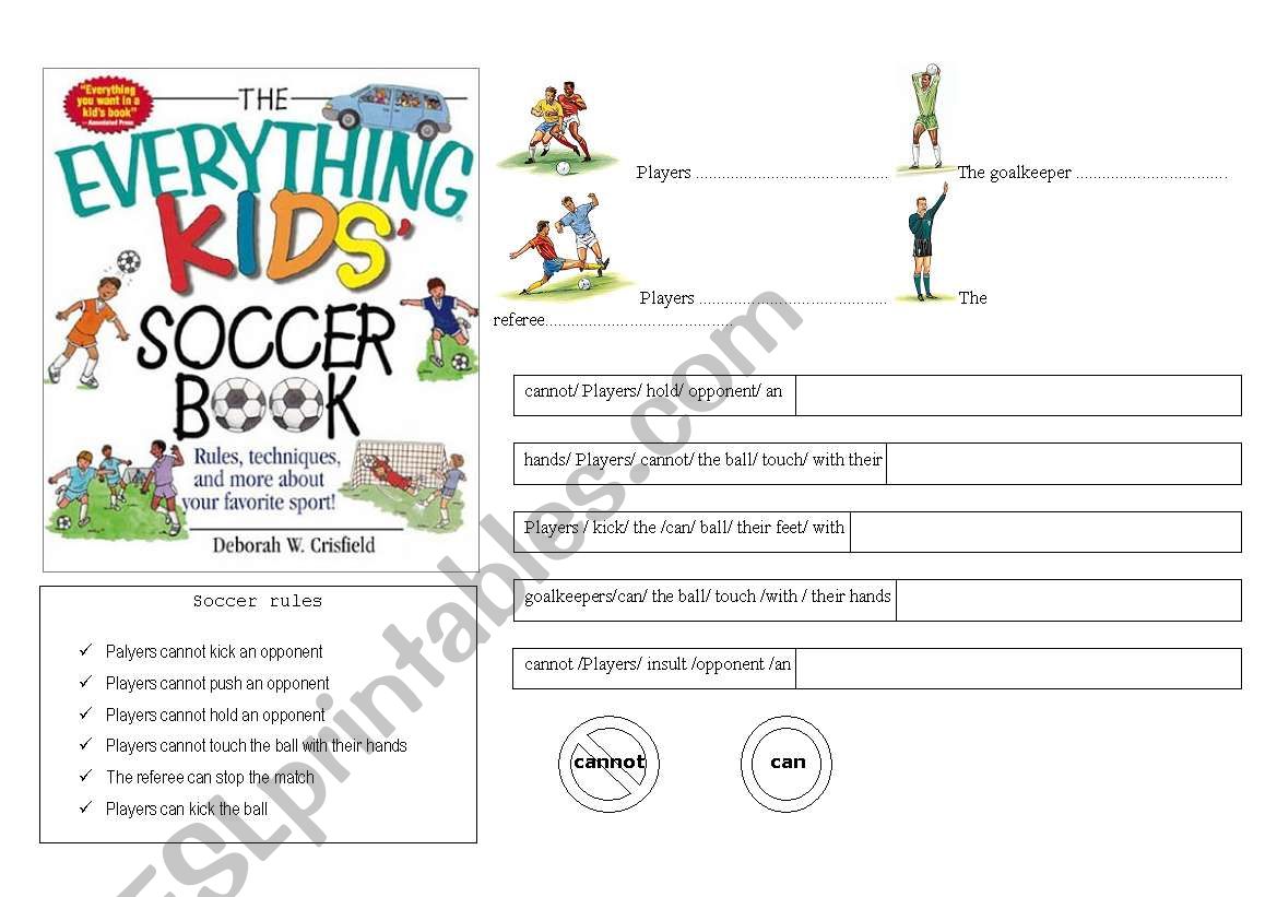 soccer rules worksheet