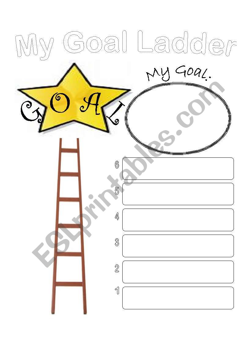 my goal ladder worksheet