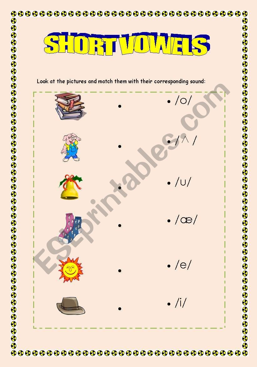 Phonics: Short vowels worksheet