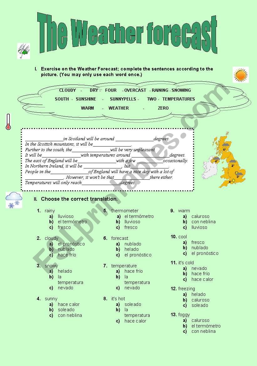 english-worksheets-weather-forecast