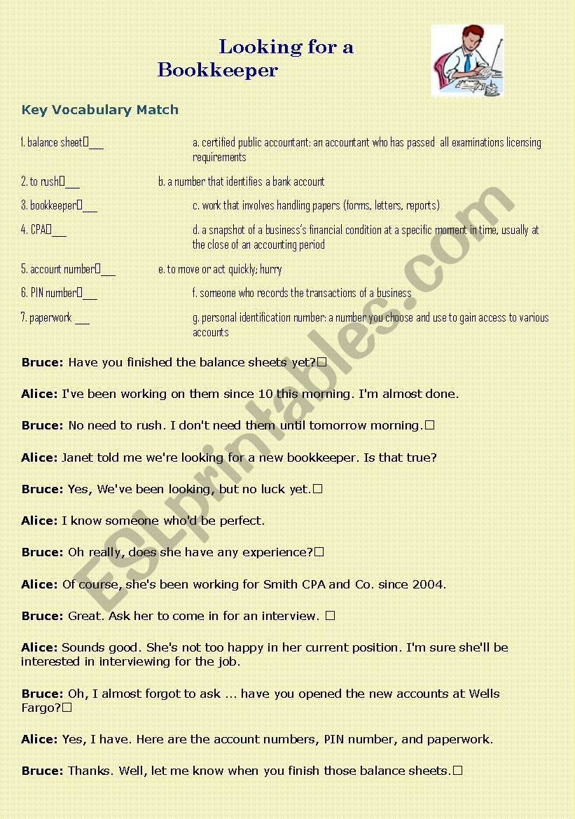 READING COMPREHENSION business conversation