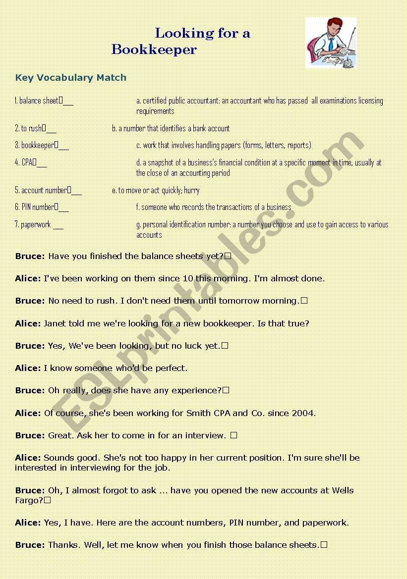 READING COMPREHENSION business conversation