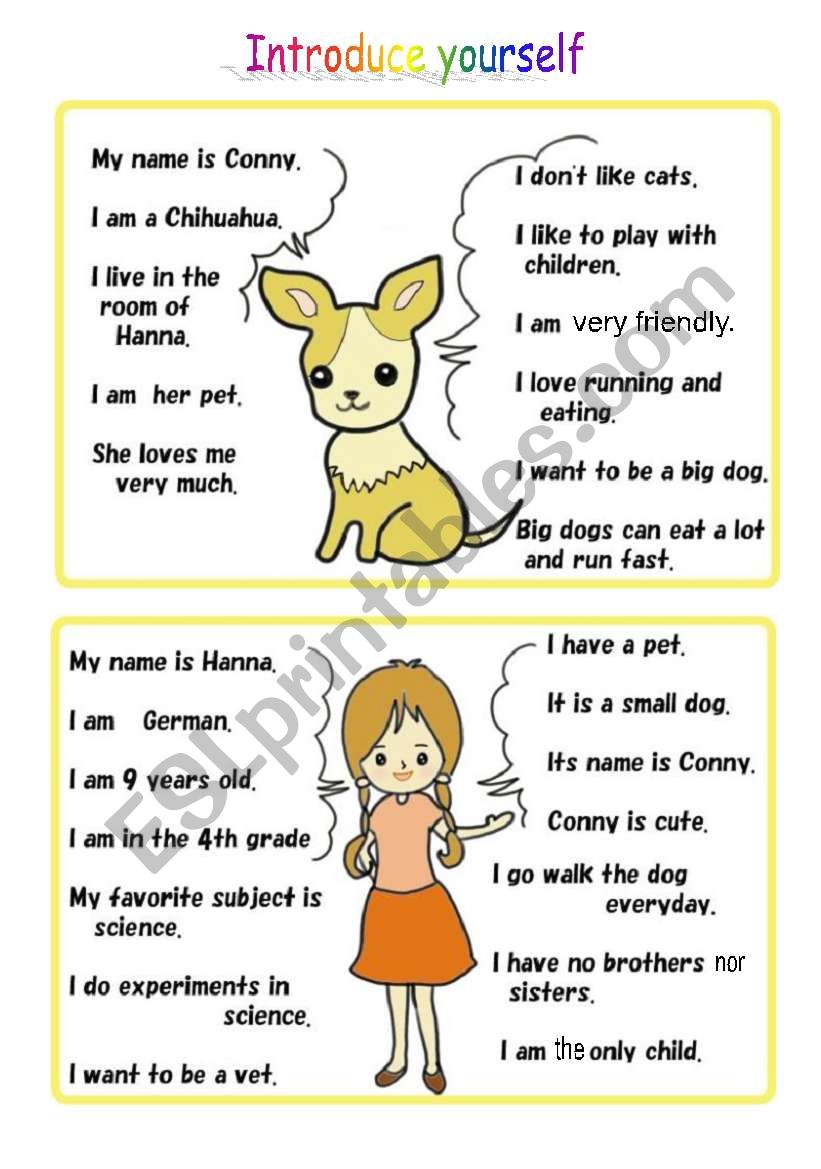 conversation activity using self introduction Part2