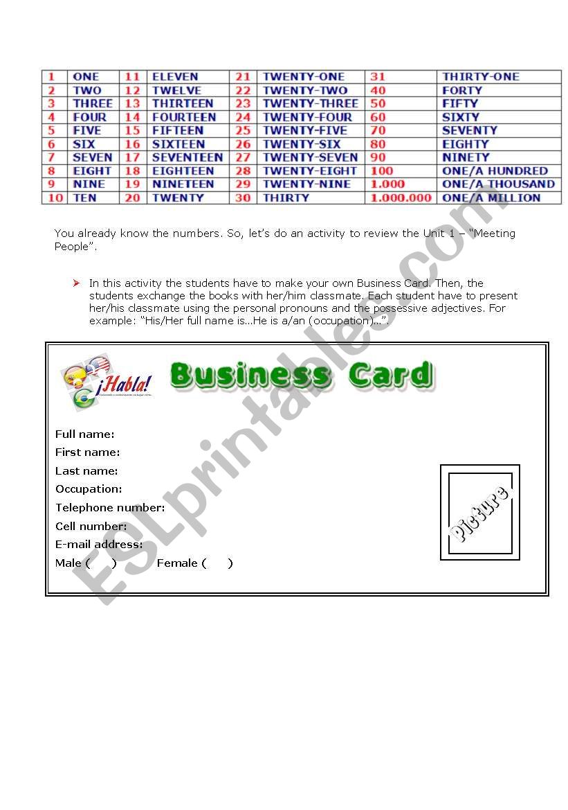 Numbers + Occupation + Full/First/Last name  Activity